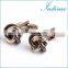 High Quality Silver Metal Knot Cufflinks