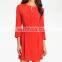 CHEFON Zippered chest pocket elasticized waist latest dress designs for ladies