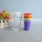Plastic rainbow cup set