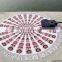 White Mandala Tapestries Ethnic 72" Round Wall Hanging Tapestry Yoga Mat Bed Throw