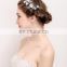 Amelie Handmade Blue Flower Freshwater Pearl Small Beads Wedding Hair Comb Bridal Side Hair Pin Wedding Hairgrips Jewellery