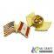 Wholesale custom high quality hard enamel  Flag metal lapel pin