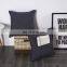 Wholesale cotton linen printed throw pillow covers with Book Pocket