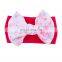 Floral Printed Baby Headwrap Headdress Flower Headband bows