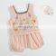 Newborn Clothes Suit Summer Girl Set National Embroidery Short-sleeved Jacket Trousers Two-piece Cotton Suit Baby Girl Clothes