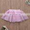 2019 Cotton infant Short Sleeve White Bodysuit + Girl tutu Skirt + Newborn Headband Infant 3Pcs/Set