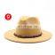 autumn and winter woolen jazz hat British classic flat hat European and American men women fedora hats flat-brimmed fashion cap