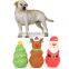 HQP-WJ115 HongQiang Christmas series dog chewing toy Santa Claus milu deer teeth grinding teeth clean natural latex new