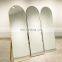 Simple design without borde rectangle  floor stand bedroom dressing mirror