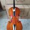 Handmade Brown Varnished Antique High Grade Solid Flame Cello The front panel of the cello is almost entirely sculpted from solid spruce wood,