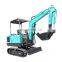 Stock available Crawler 0.8 ton 1ton hydraulic small digger machine mini excavator