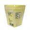 Clear window plastic zipper stand up salt bags salt packet sachet with custom digital printing
