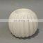 white geometric ball shaped christmas table modern ceramic candle holder