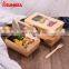 Sunkea 750ml printed logo kraft paper personalized salad box