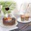 Factory Supply Party Desserts Plate Surprise White Ceramic Crystal Wedding Cake Stand