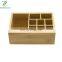 Classic Bamboo Desktop Organizer Cosmetics Storage Box Make Up Organizer