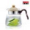 Eco-friendly water glass tea pot