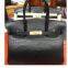 Nile Crocodile Platinum 25 Matte Pure Water Dyed Crocodile Leather Bag European And American Fashion Women's Handbag Handbag Wax Line Half Hand Sewing