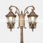 Decorative Antique Matched Aluminum Classic European style lamp pole pathway landscape outdoor garden lights