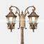 Decorative Antique Matched Aluminum Classic European style lamp pole pathway landscape outdoor garden lights