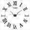 2022 Wholesale DIY Clock Modern Simple Wall Stickers Clocks Living Room DIY 3D Roman Large Wall Clocks For Home Decor