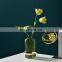 2021 hot-selling tall crystal vase modern wine cabinet dining table green vases glass for home decor