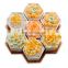 In Stock Planter Cheap Potted Bulk Vase With Hexagon Tray Decor Ceramic Flower Pots Sets