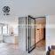 modern hinge lock interior handle hidden glass aluminum French morden house  Villa large luxury panoramic entry pivot door