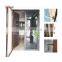 Double layer tempered glass frosted glass sound door insulation against peeping swing doors