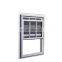 Supplier White Vertical Sliding Vinyl Windows UPVC Low E Glass PVC Double Hung Window