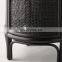 Best Seller Woven Black Rattan Plant Stand Flower Pot Wicker Plant Holder Basket For Indoor Outdoor Wholesale