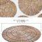 Natural Round Woven Seagrass Placemats for Dining Table Round Braided Placemat Set 4 wholesale Manufacturer