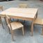 solid elmwood dining table, with 4 chairs