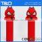 Cartoon PVC spider man 2600mAh best mobile power bank