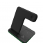 Schwarzer intelligenter tragbares Handy-St?nder 15W 3-in-1 Desktop multifunktionaler magnetischer schneller kabelloser Ladeger?t