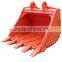 DH500LC-7 excavator bucket rock bucket 2.4 cbm
