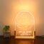 DIY-изделие. Настраиваемая 3D-LED-конструкция. Табличка для сообщений в стиле созвездия. Пустая, с ручкой, перезаписываемая. Подарочная ночная лампа с деревянным основанием. Ночные фонари