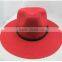 red special panama hats made with mixed crafts
