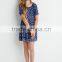 Latest Dress Designs Girls Clothing With Abstract Print Summer Dress