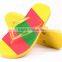 Fuzhou Mykhaki pe and pvc flip flop for wedge and gift