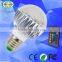 3w RGB LED multi-color e27 led light bulb with remote