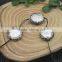 LFD-002B Finding ~ Druzy Round Shape Pearl Pave Rhinestone Connectors Spacer Beads Jewelry Making