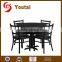 wholesale modern round wood restaurant table sets