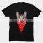 Custom printed wholesale men short sleeve black graphic t-shirts