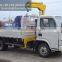 Construction Machine Transporting Truck Mounted Crane With Folding Arm