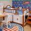 2016 home school dormitory furniture students wooden bunk bed with staircase#SP-BC102