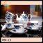 15pcs decal bone china tea set