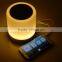 TF Card Handsfree Rechargable Touch Sensor Desk Table Lamp Bluetooth Speaker
