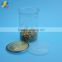 clear color Air- proof plastic round containers with lids