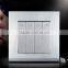 Drawing the Silver Color brushed plastic panels 4 gang 2 way wall switch